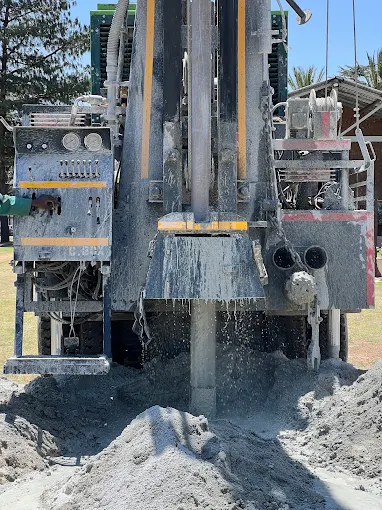 Borehole drilling rig working in Gauteng